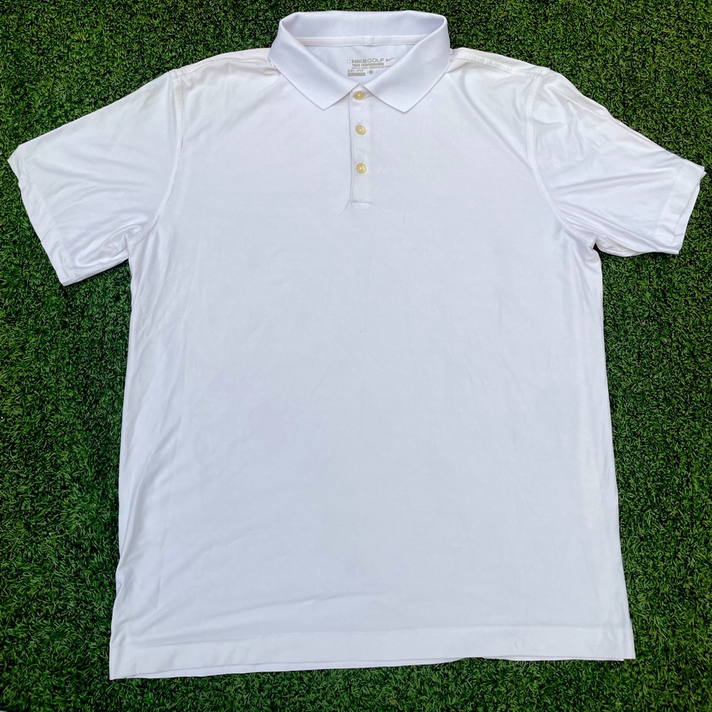 Nike Dry-Fit golf shirt.